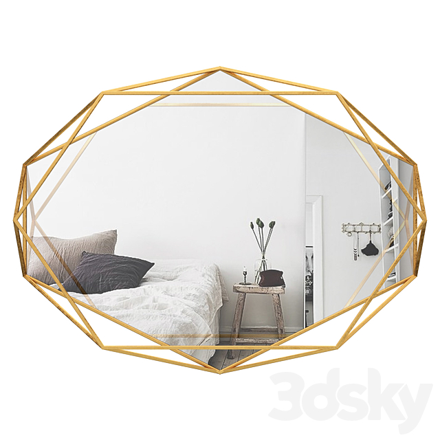 Prisma Wall Mounted Mirror UMB3159 3DSMax File - thumbnail 1