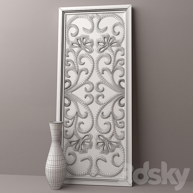 Ranakpur white mirror 3DSMax File - thumbnail 2