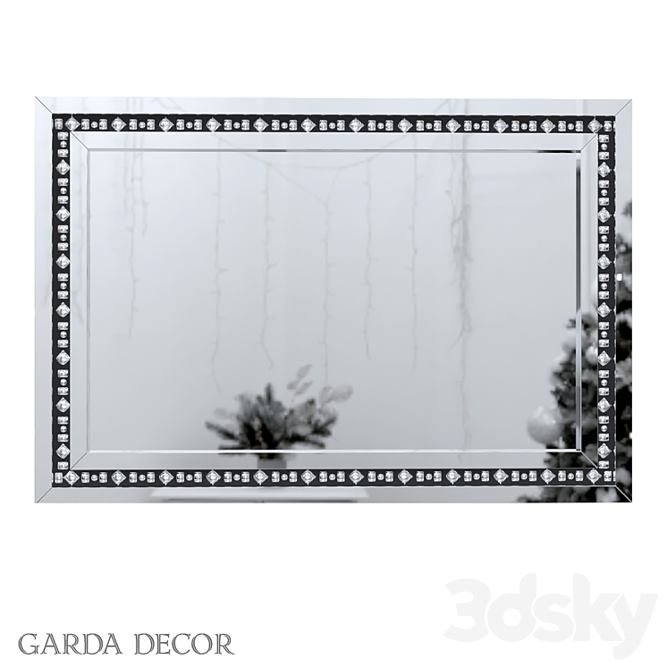 Rectangular Decorative Mirror 50SX-1823\/1 Garda Decor 3DS Max - thumbnail 1