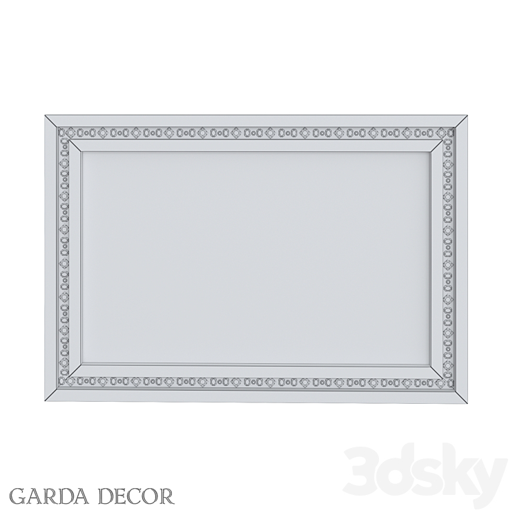 Rectangular Decorative Mirror 50SX-1823\/1 Garda Decor 3DS Max - thumbnail 2