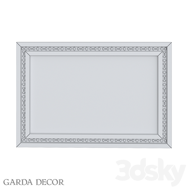 Rectangular Decorative Mirror 50SX-1823_1 Garda Decor 3DSMax File - thumbnail 2