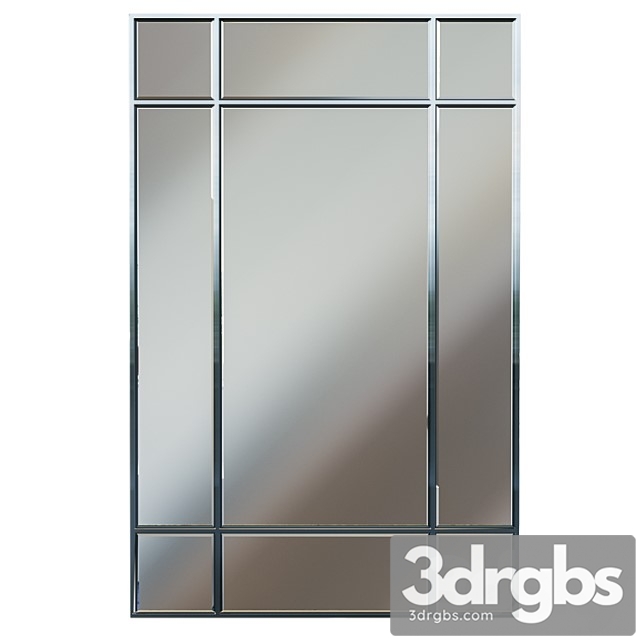 Rectangular Mirror In Chrome Frame KFG048 3dsmax Download - thumbnail 1