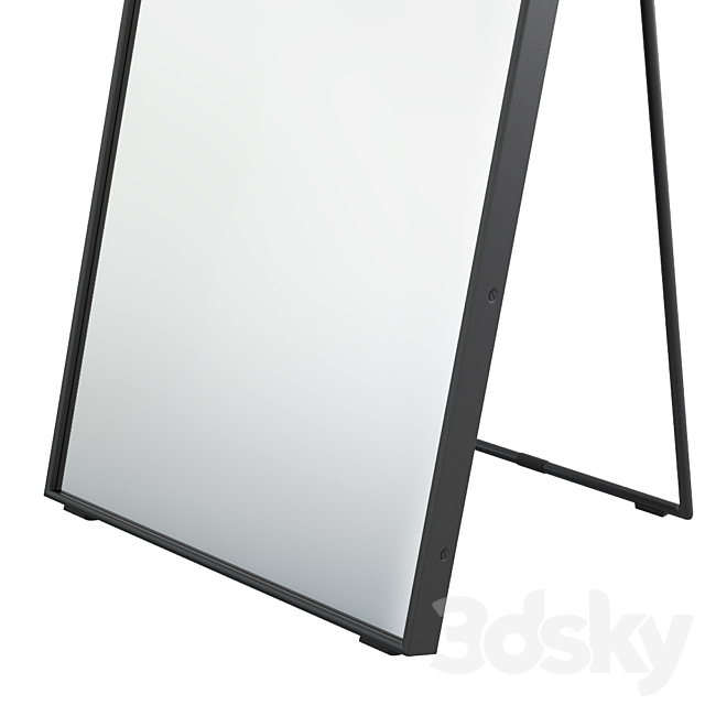 Rejuvenation metal framed Easel floor mirror 3DS Max Model - thumbnail 3