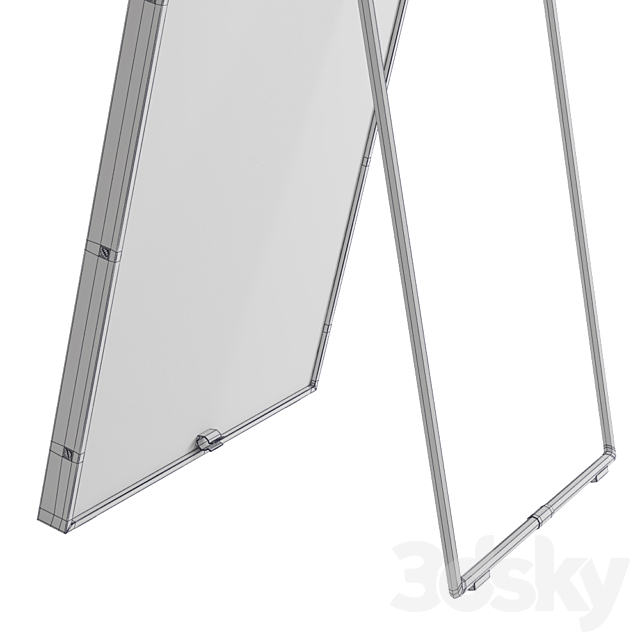 Rejuvenation metal framed Easel floor mirror 3DS Max Model - thumbnail 6