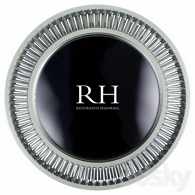 Restoration Hardware Lombard Prism Round Mirror 3DSMax File - thumbnail 1