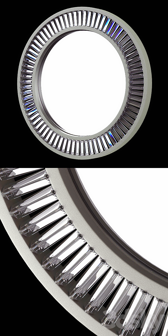 Restoration Hardware Lombard Prism Round Mirror 3DSMax File - thumbnail 2