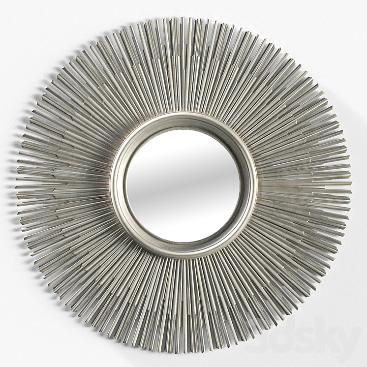 RH 17TH C. ROUND SUNBURST MIRROR 3DS Max - thumbnail 1