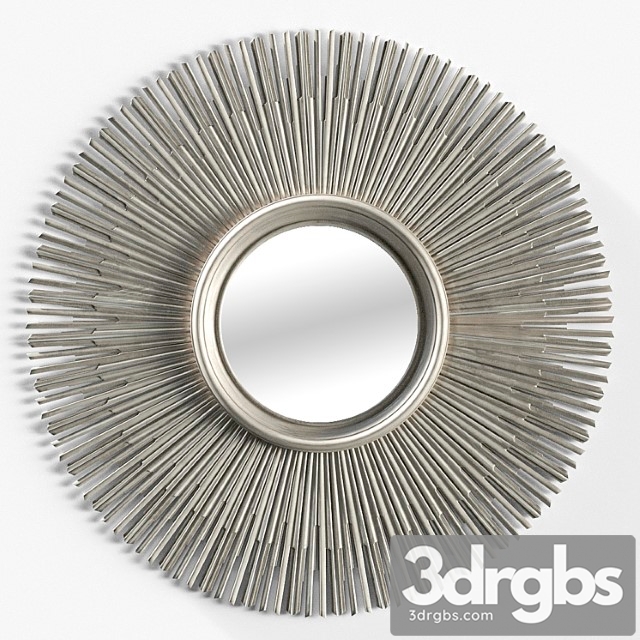 Rh 17th c. round sunburst mirror 3dsmax Download - thumbnail 1