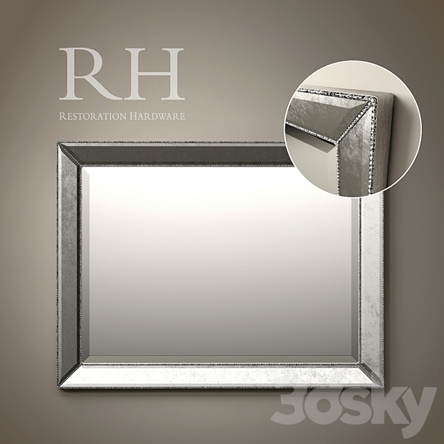 RH _ Venetian Beaded Mirrors 3DS Max Model - thumbnail 1