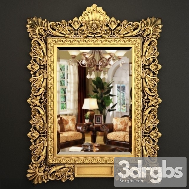 Richly Carved Gilt Frame 3dsmax Download - thumbnail 1