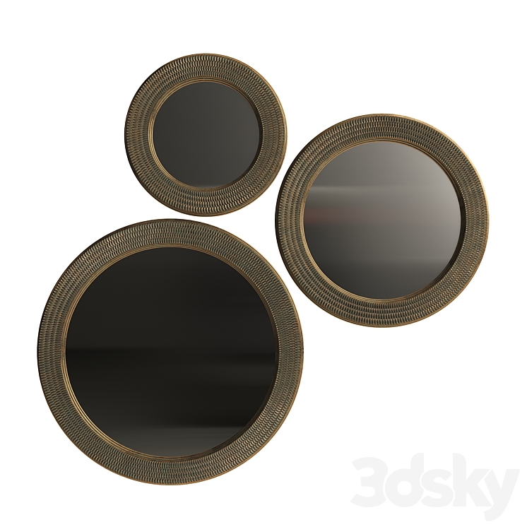 Round mirror 3DS Max - thumbnail 1