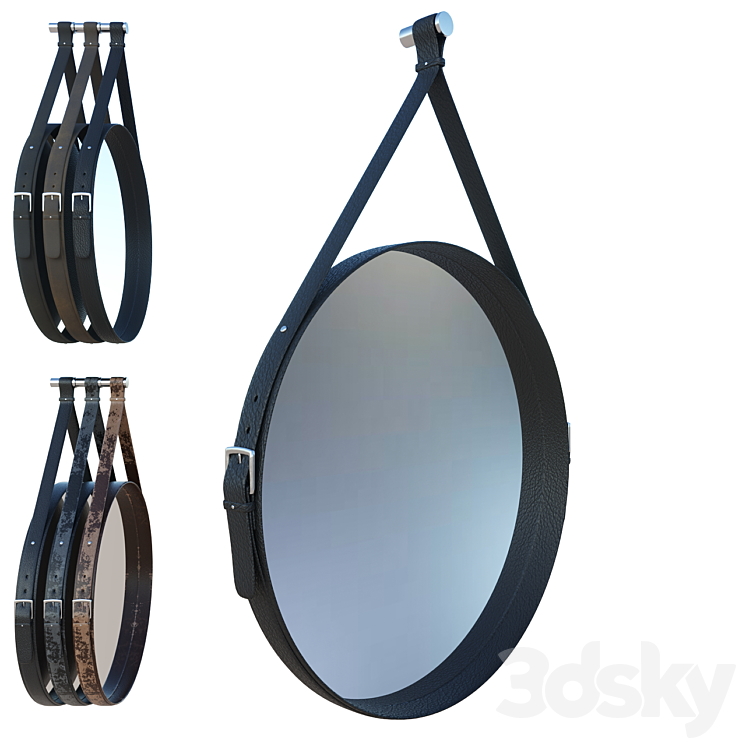 Round mirror 3DS Max - thumbnail 1