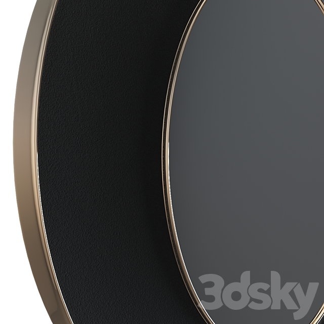 Round mirror with velor Vigo LaRedoute 3DS Max Model - thumbnail 3