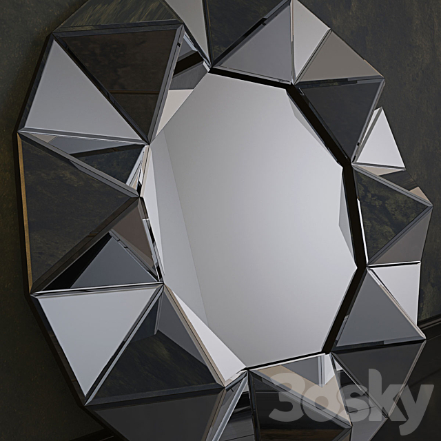 Round Venetian Mirror 3DSMax File - thumbnail 2