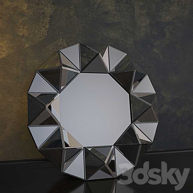 Round Venetian Mirror 3DSMax File - thumbnail 3