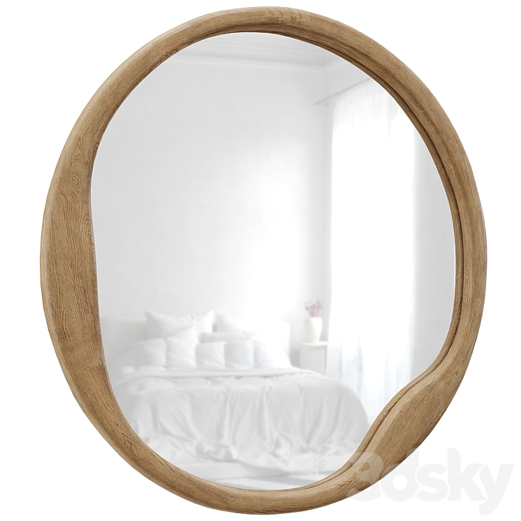 Round wall mirror Alora Round Wall Mirror by Pottery Barn 3DS Max Model - thumbnail 2