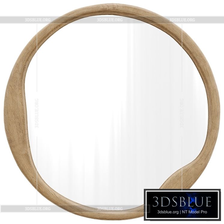 Round wall mirror Alora Round Wall Mirror by Pottery Barn 3DS Max - thumbnail 3