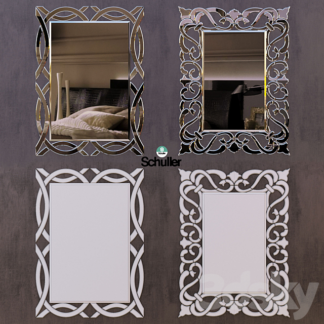 Set of two mirrors Schuller 3DSMax File - thumbnail 1