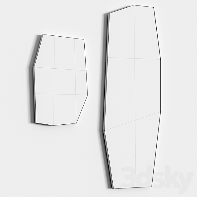 Shard Mirror by Ferm Living 3DS Max Model - thumbnail 3