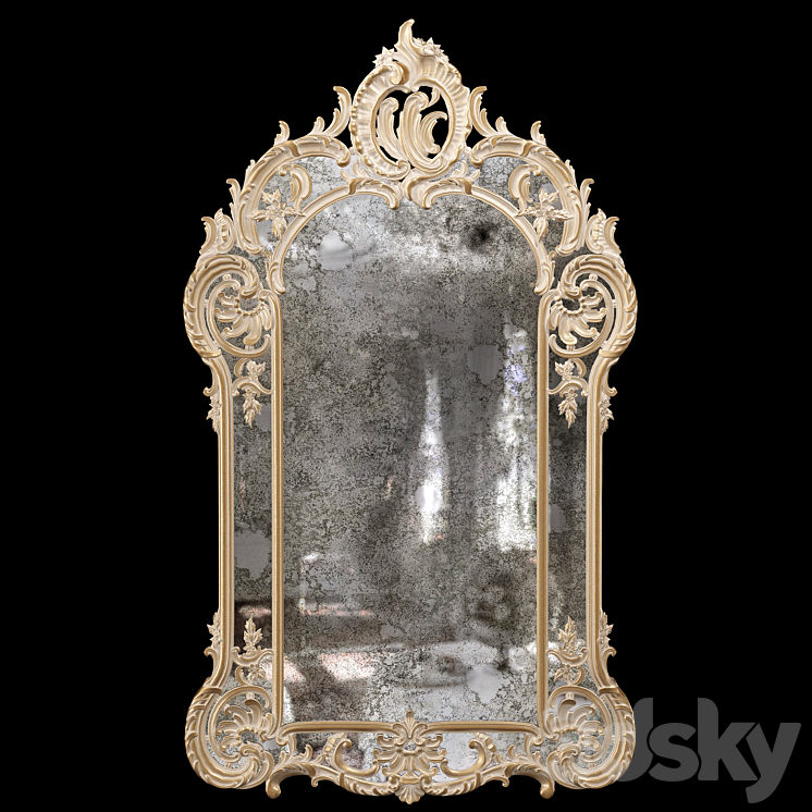 stavros george III style mirror 3DS Max - thumbnail 2