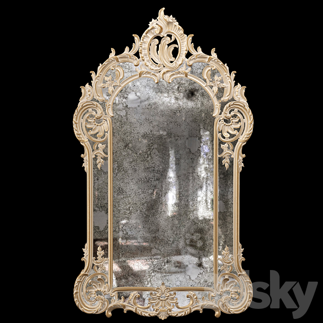 stavros george III style mirror 3DSMax File - thumbnail 2