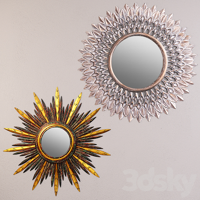 Sunburst & Starburst Mirrors 3DSMax File - thumbnail 1