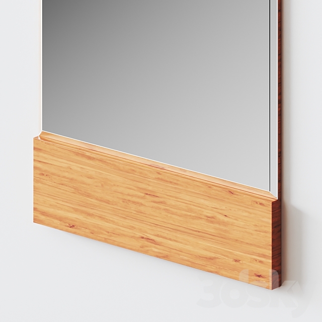 Temescal White Oak Floor Mirror by Pottery Barn 3DSMax File - thumbnail 2