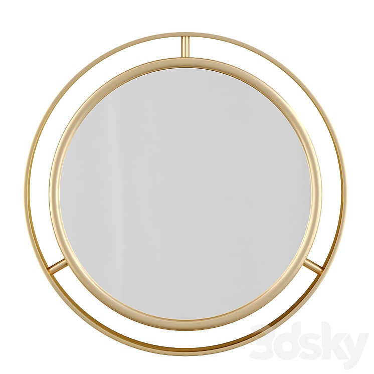 Terwilliger Round Wall Mirror by Mercer41 3DS Max Model - thumbnail 2