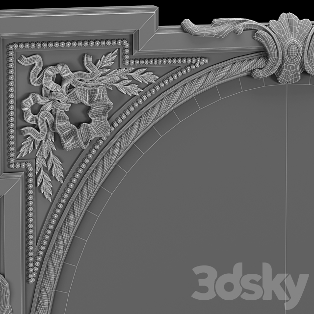 victorian mirror 3DSMax File - thumbnail 3