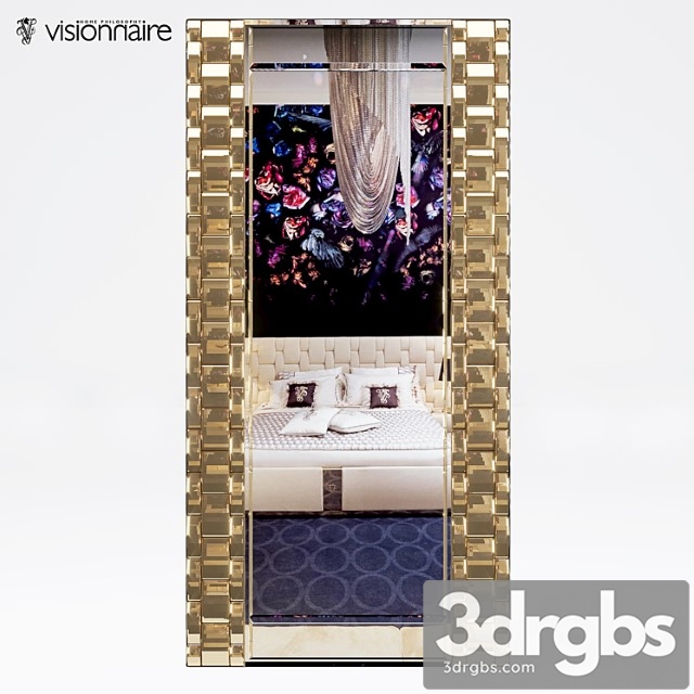 Visionnaire Perkins Mirror 3dsmax Download - thumbnail 1