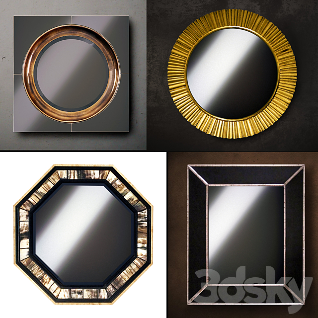 Wall mirror 40 3DSMax File - thumbnail 1