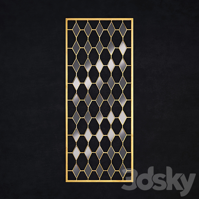 Wall mirror (Collection ?8) 3DSMax File - thumbnail 3