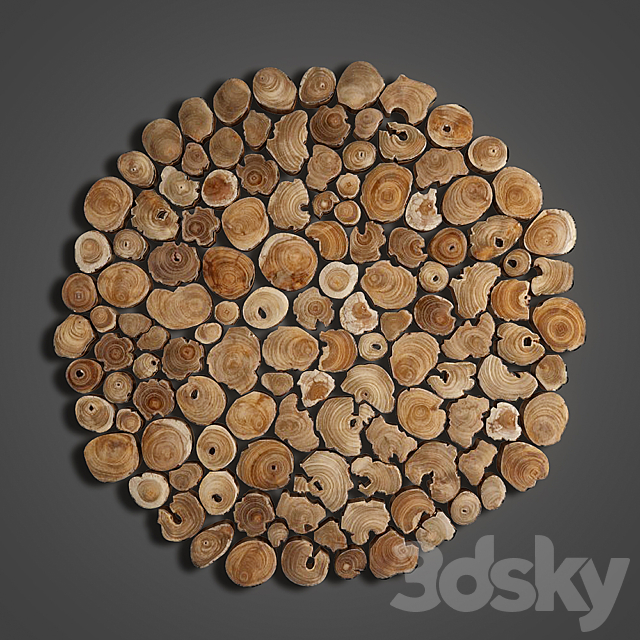 02 panel teak 3DSMax File - thumbnail 1