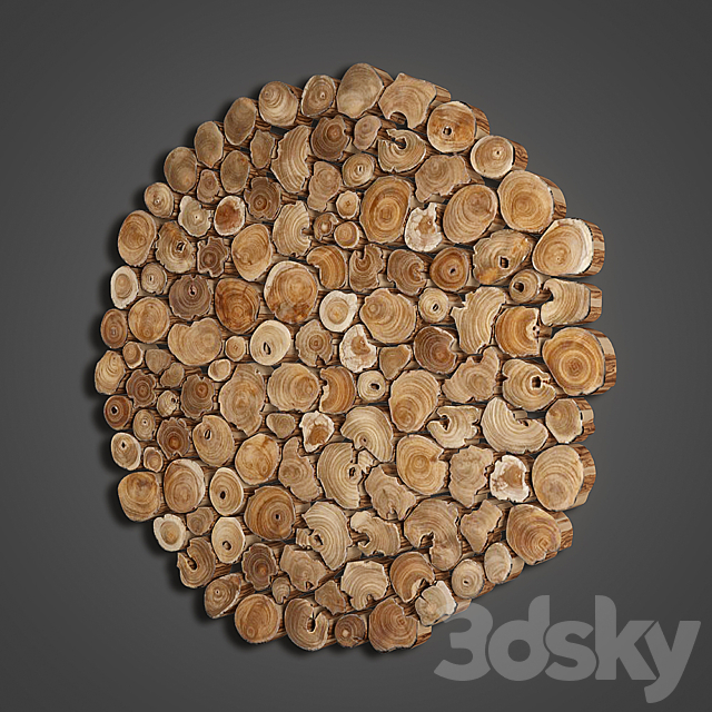 02 panel teak 3DSMax File - thumbnail 2