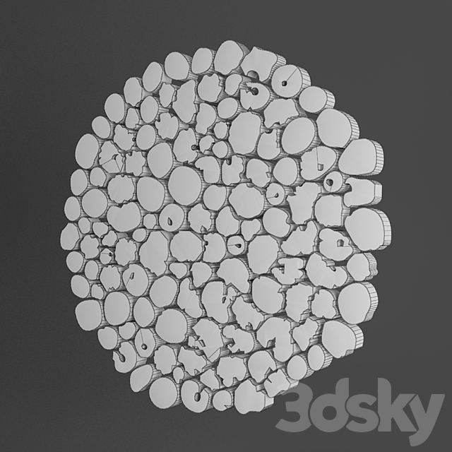 02 panel teak 3DSMax File - thumbnail 3