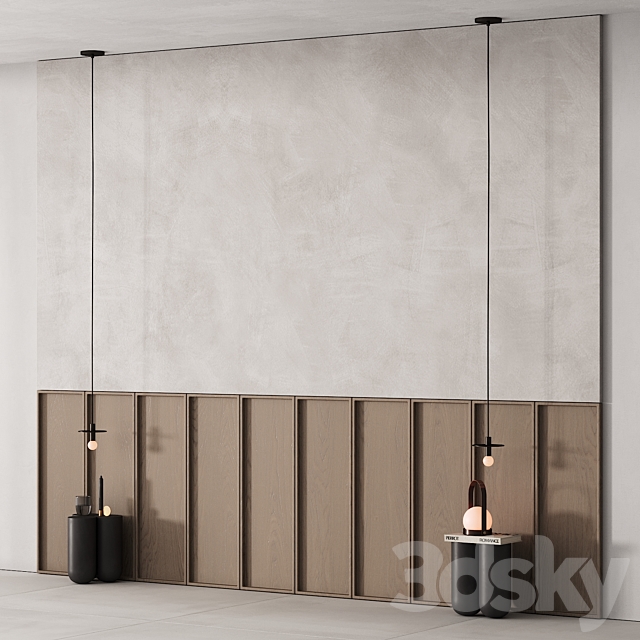 206 wall composition 05 bedroom headboard kit 02 3DS Max Model - thumbnail 2