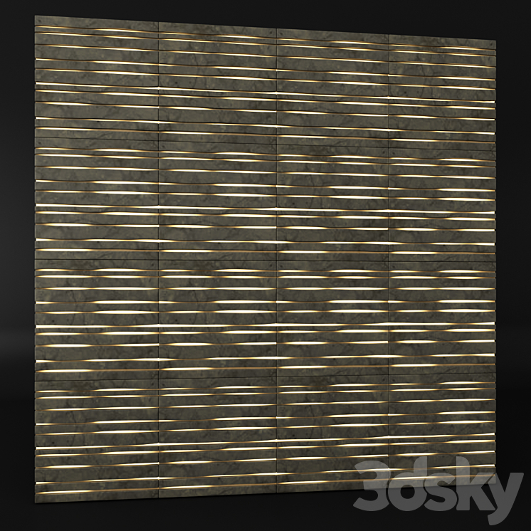 3d decorative panel 3DS Max - thumbnail 1