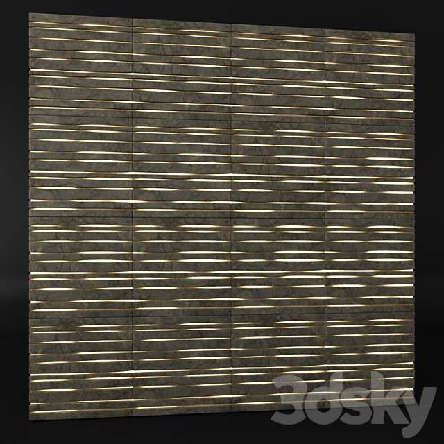 3d decorative panel 3DSMax File - thumbnail 1