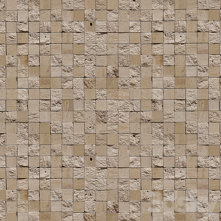 3D mosaic travertine 3DS Max - thumbnail 2