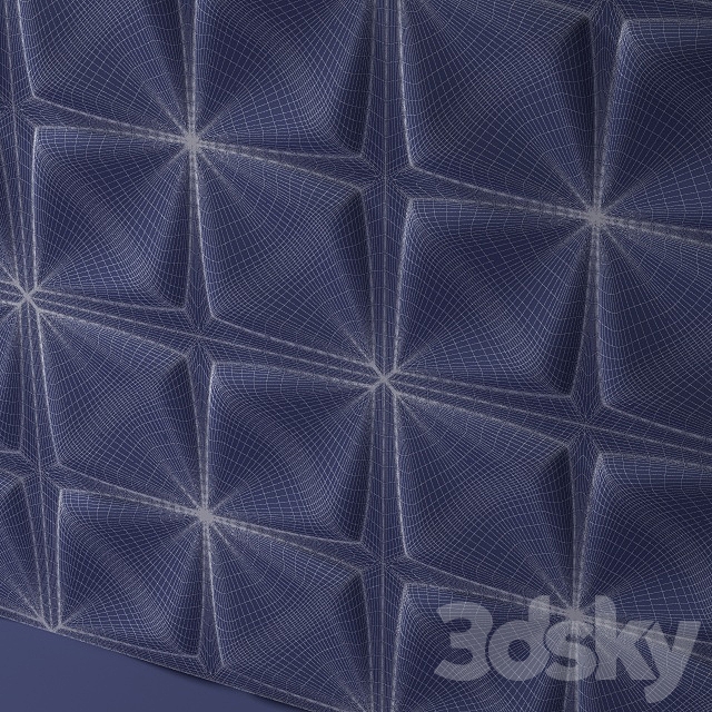 3D panel Alivio Flower 3ds Max - thumbnail 3