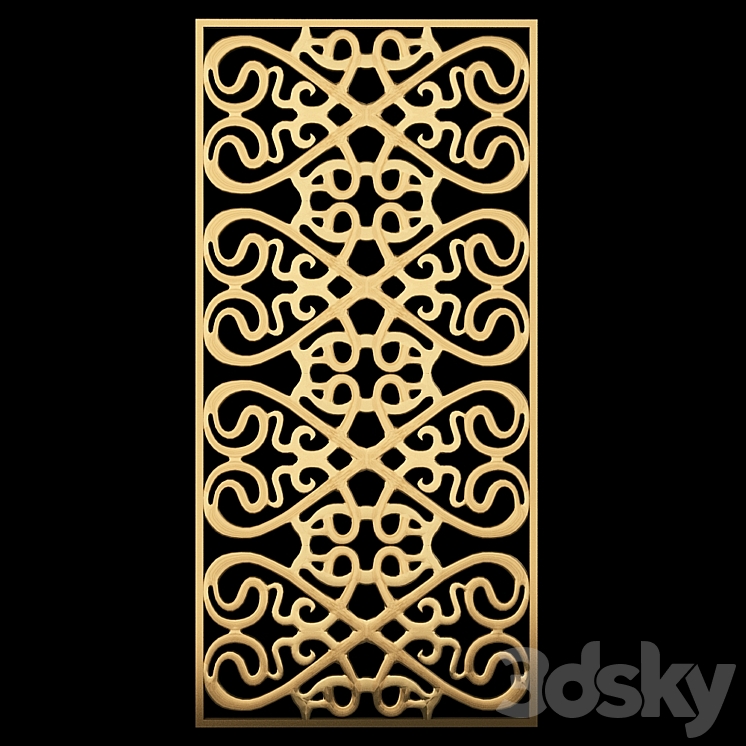 3d panel decorative 3DS Max - thumbnail 1