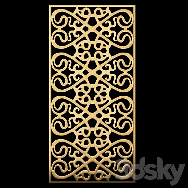 3d panel decorative 3DSMax File - thumbnail 1