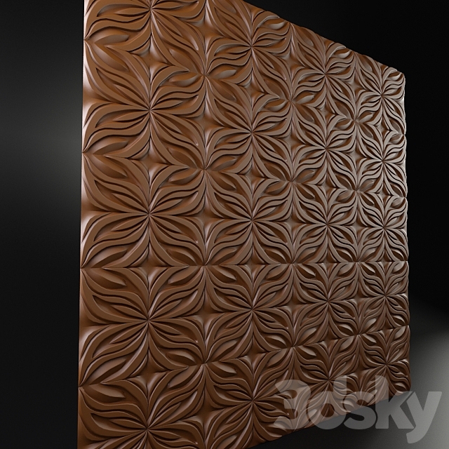 3D wall panals 3DS Max Model - thumbnail 2