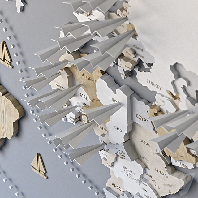 3d world map 3DSMax File - thumbnail 3