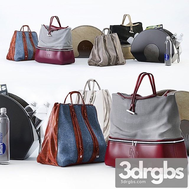 A Set Of Bags Dandy Bag 3dsmax Download - thumbnail 1