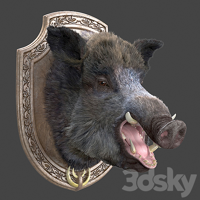 A wild boar 3ds Max - thumbnail 1