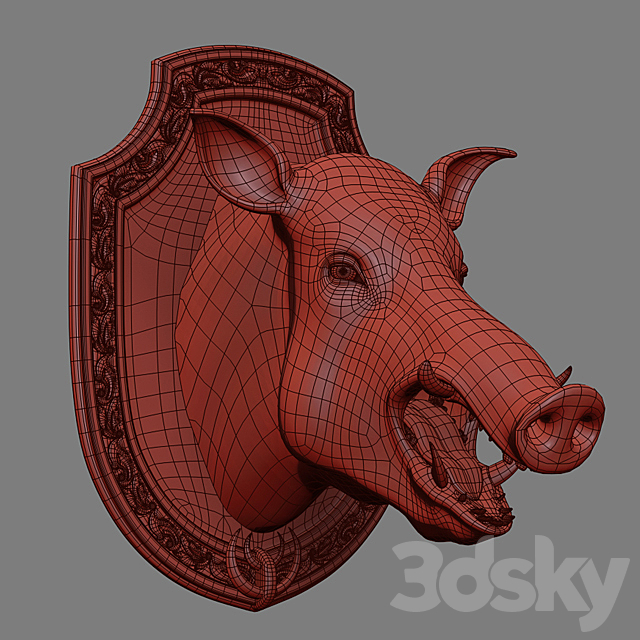 A wild boar 3ds Max - thumbnail 3