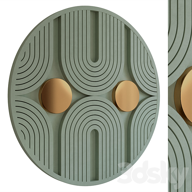 Abstract Wall Decor 078 3ds Max - thumbnail 1