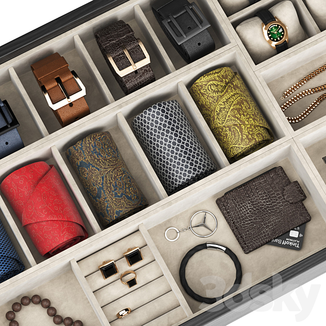 Accessories for men 3DS Max Model - thumbnail 3