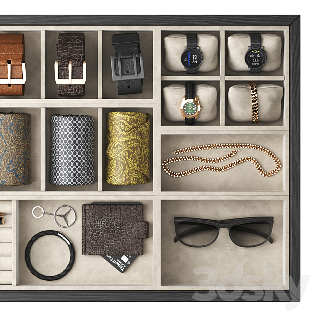 Accessories for men 3DS Max Model - thumbnail 5